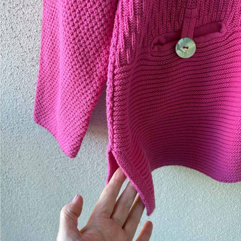 Appleseed’s LP Pink Long Sleeve Rolled Neckline Cotton Sweater Casual Office - Picture 7 of 13